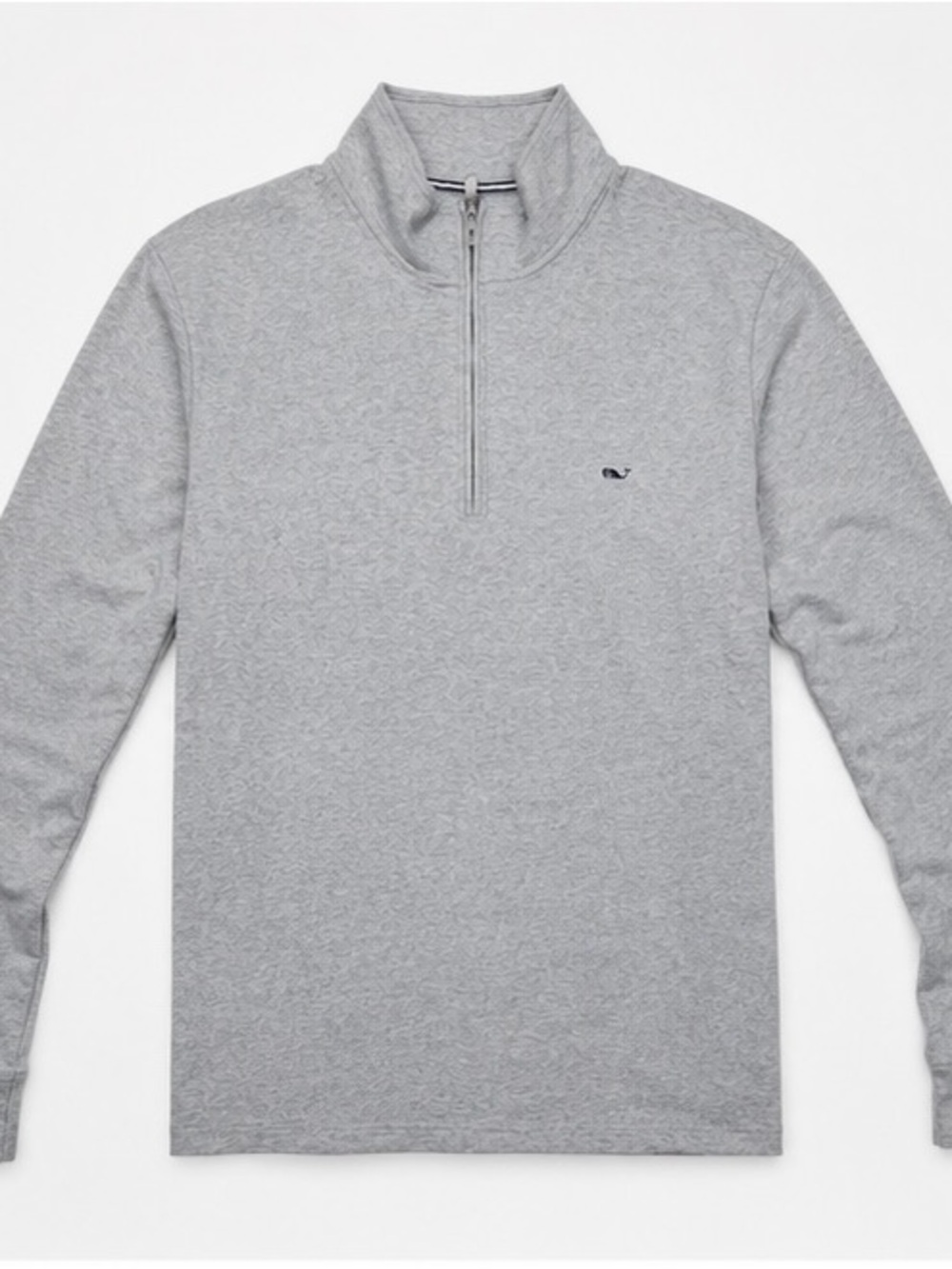 Vineyard Vines Heather Gray Quarter-Zip Pullover